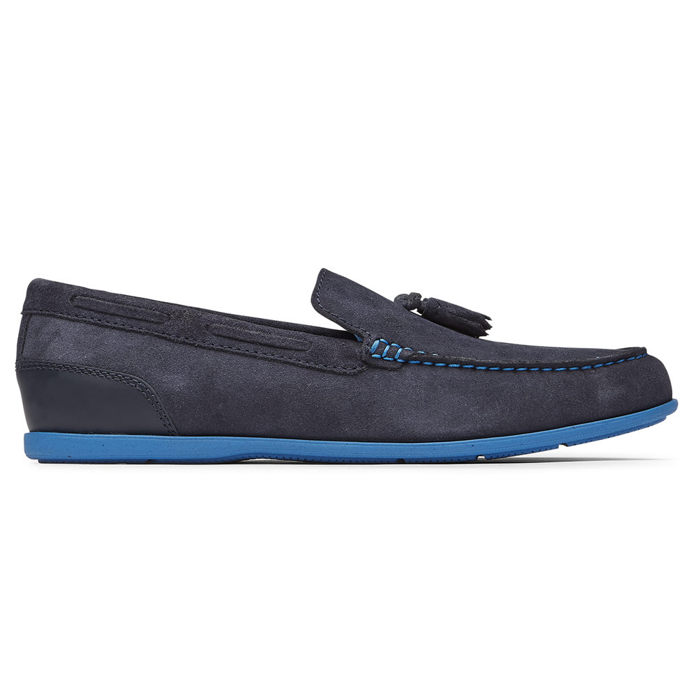 Rockport Mens Malcom Tassel - Loafers Blue - SKD138476